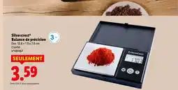 Lidl SILVERCREST Balance de précision offre