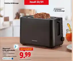 Lidl SILVERCREST Grille-pain double offre