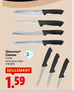 Lidl SILVERCREST Couteau offre