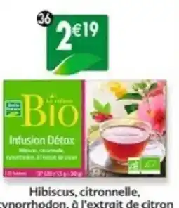 Maximo Infusion détox hibiscus, citronnelle, cynorrhodon, à l'extrait de citron offre