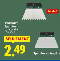 Lidl PARKSIDE Spatules offre