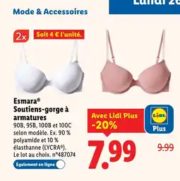 Lidl ESMARA Soutiens-gorge à armatures offre