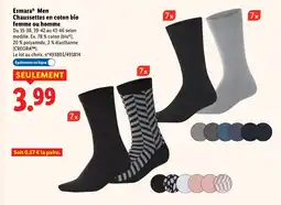 Lidl ESMARA MEN Chaussettes en coton bio femme ou homme offre