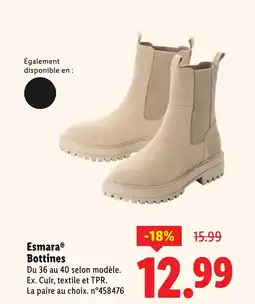 Lidl ESMARA Bottines offre