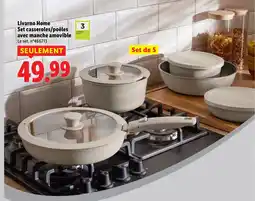 Lidl LIVARNO HOME Set casseroles/poêles avec manche amovible offre
