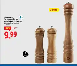 Lidl SILVERCREST Set de moulins ou moulin à sel et à poivre offre
