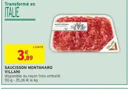 Intermarché Hyper Saucisson montanaro villani offre