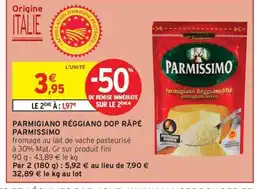 Intermarché Hyper PARMISSIMO Parmigiano réggiano dop rapé offre
