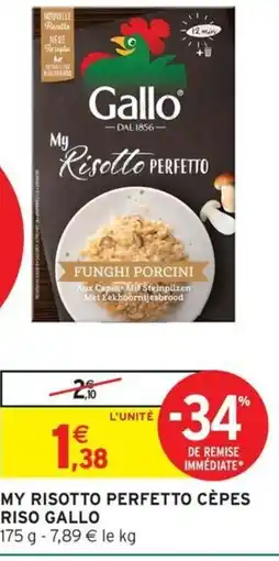Intermarché Hyper GALLO My risotto perfetto cèpes riso offre
