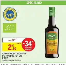 Intermarché Hyper PONTI Vinaigre balsamique de modène offre