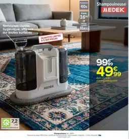 Carrefour MEDEK Shampouineuse offre