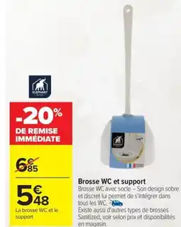 Carrefour Brosse WC et support offre
