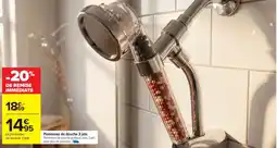 Carrefour Pommeau de douche 3 jets offre