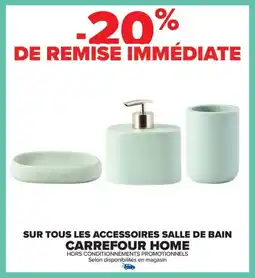 Carrefour Sur tous les accessoires salle de bain carrefour home offre