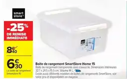 Carrefour Boite de rangement SmartStore Home 15 offre