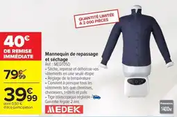 Carrefour MEDEK Mannequin de repassage et séchage offre