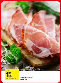 Carrefour Coppa Nostrana NEGRONI offre