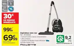 Carrefour ROWENTA Aspirateur avec sac offre
