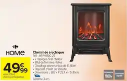 Carrefour Cheminée électrique offre
