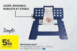 Carrefour Marchepied pliant offre