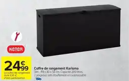 Carrefour KETER Coffre de rangement Karisma offre