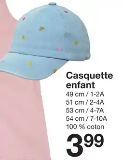 Zeeman Casquette enfant offre