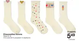 Zeeman Chaussettes femme offre