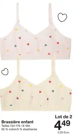 Zeeman Brassière enfant offre