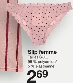 Zeeman Slip femme offre