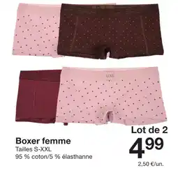 Zeeman Boxer femme offre