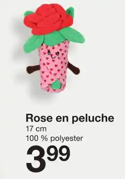 Zeeman Rose en peluche offre