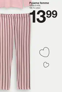 Zeeman Pyjama femme offre