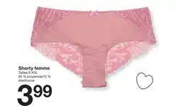 Zeeman Shorty femme offre