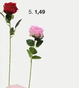 Zeeman Rose Artificielle offre