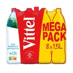 Carrefour Vittel eau minérale naturelle mega pack offre