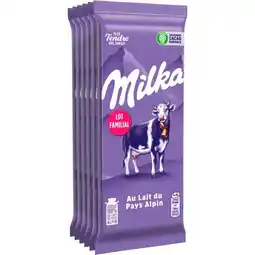 Carrefour Milka tablettes de chocolat lot familial offre