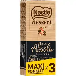 Carrefour Nestlé dessert tablettes de chocolat maxi format offre