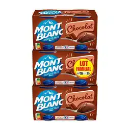 Carrefour Mont blanc crème dessert lot familial offre