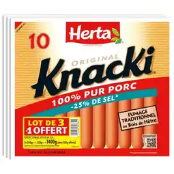 Carrefour Herta knacki offre