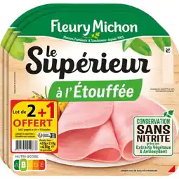 Carrefour Fleury michon jambon supérieur offre