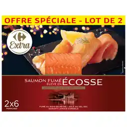 Carrefour Carrefour extra saumon fumé pack promo offre