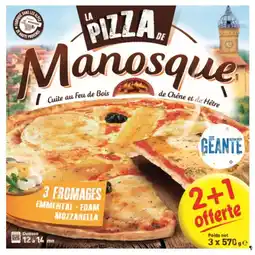 Carrefour Manosque pizza surgelée format familial offre