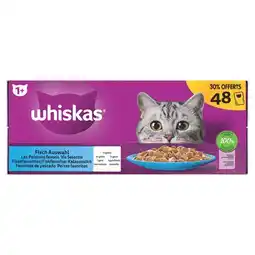 Carrefour Whiskas sachets repas pour chats offre