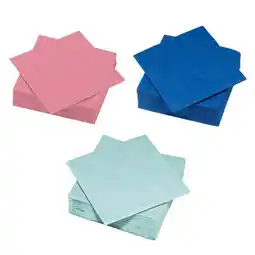 Carrefour Carrefour home lot de 50 serviettes 33 cm offre