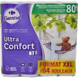 Carrefour Carrefour essential papier hygiénique offre