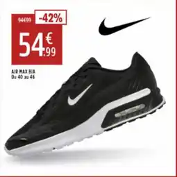 Intersport AIR MAX BIA Du 40 au 46 offre