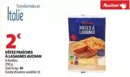Auchan Supermarché Auchan - pâtes fraîches à lasagnes offre