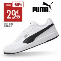 Intersport PUMA Court ultra du 40 au 46 offre