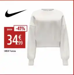 Intersport NIKE Sweat femme offre