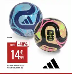 Intersport ADIDAS Ballon de football fifa world cup 26 offre